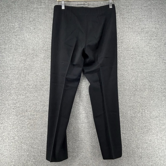 Theory Pants Women Size 4 Wool Blend Black Casual - Picture 2 of 10